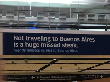 Not traveling to BsAs a huge missed steak