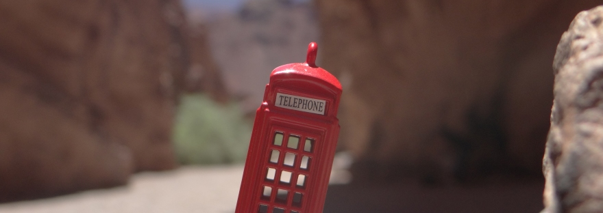 Cabina telefónica de Londres en Salta